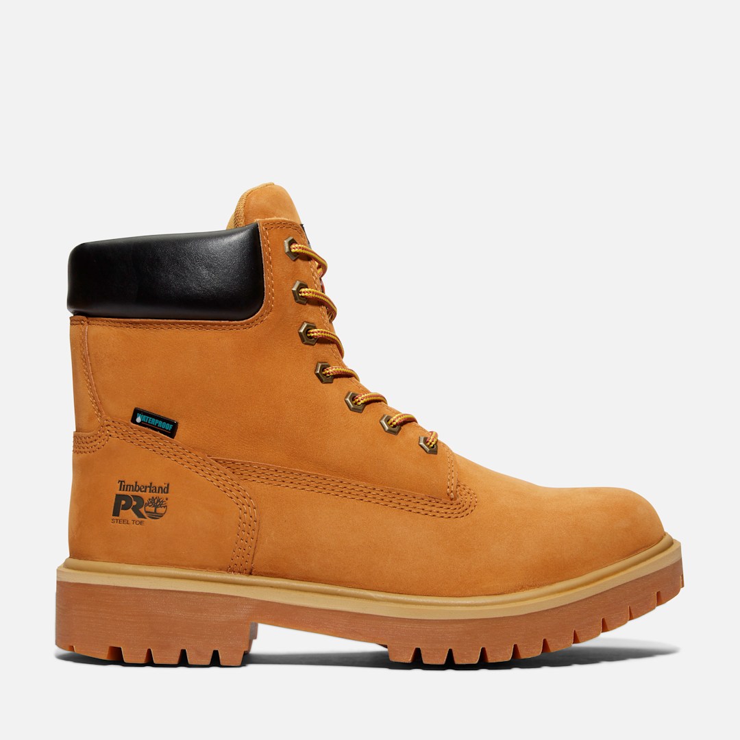 Tan 6 inch work boot.