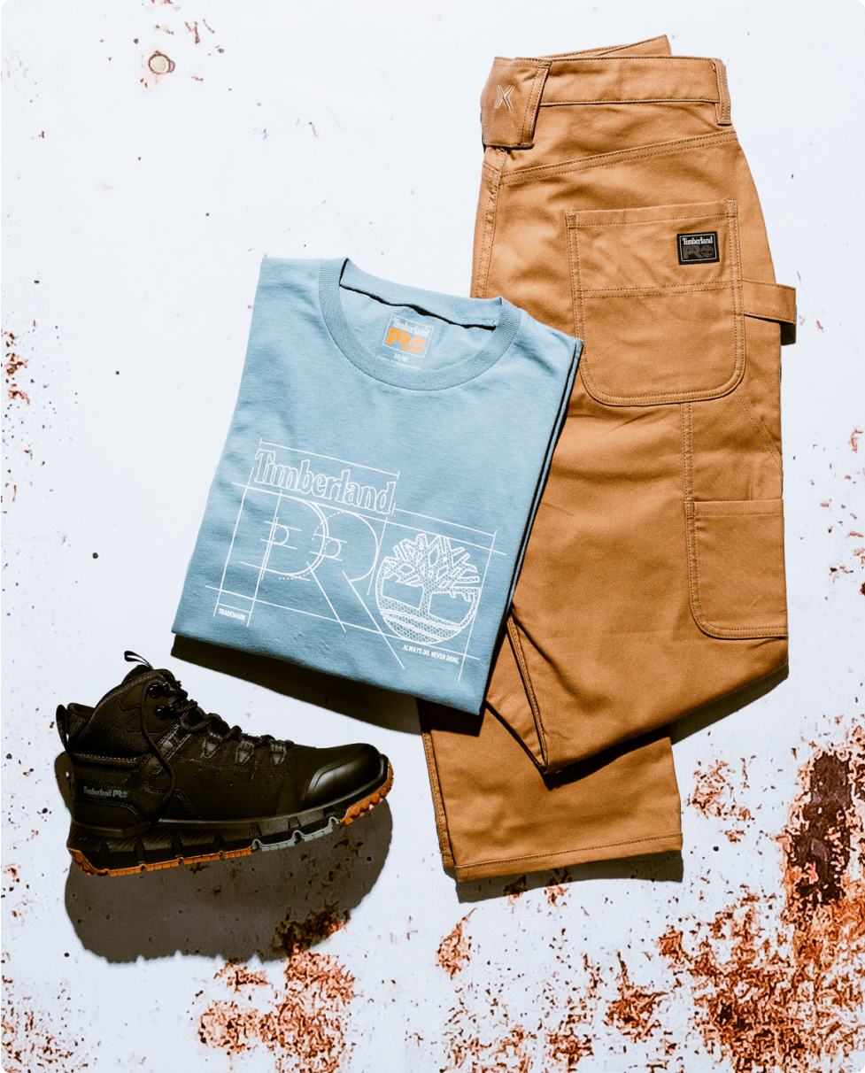 An image of an assortment of clothing and footwear.