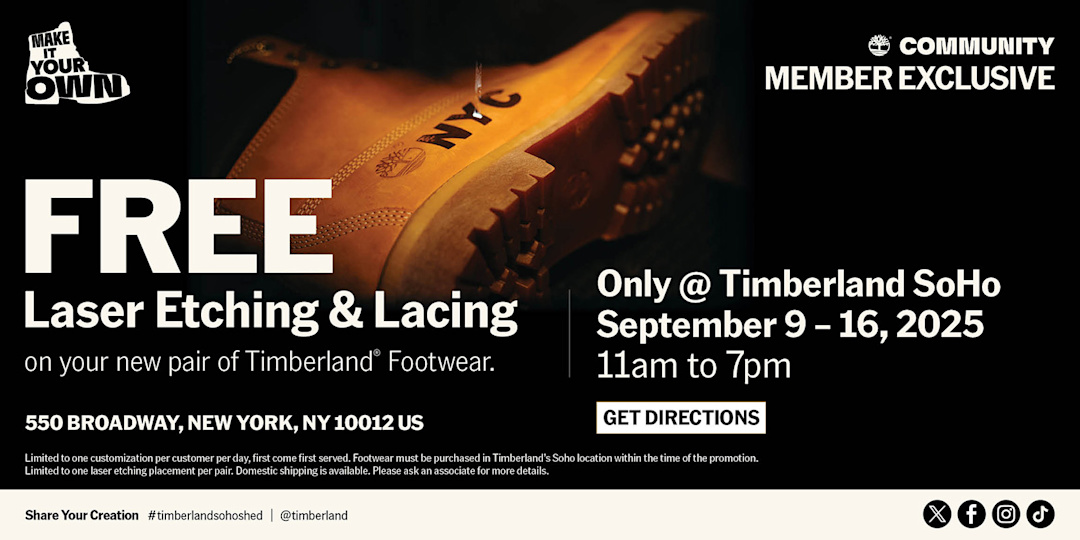 Free Laser Etching & Lacing Event