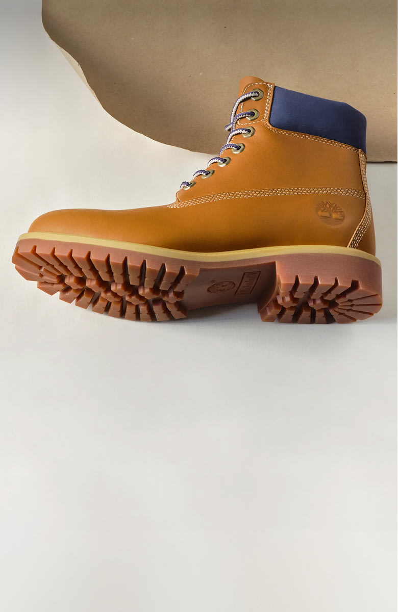 Iconic wheat nubuck meets archival blue in our new Collegiate Collection.