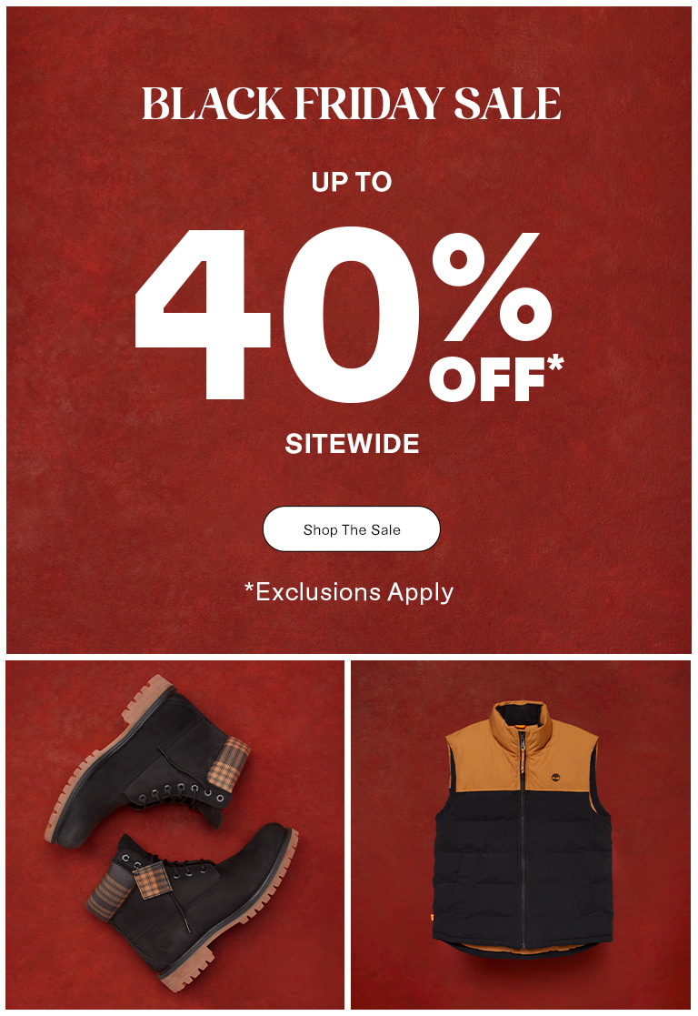Black Friday Sale Up to 40% Off Sitewide