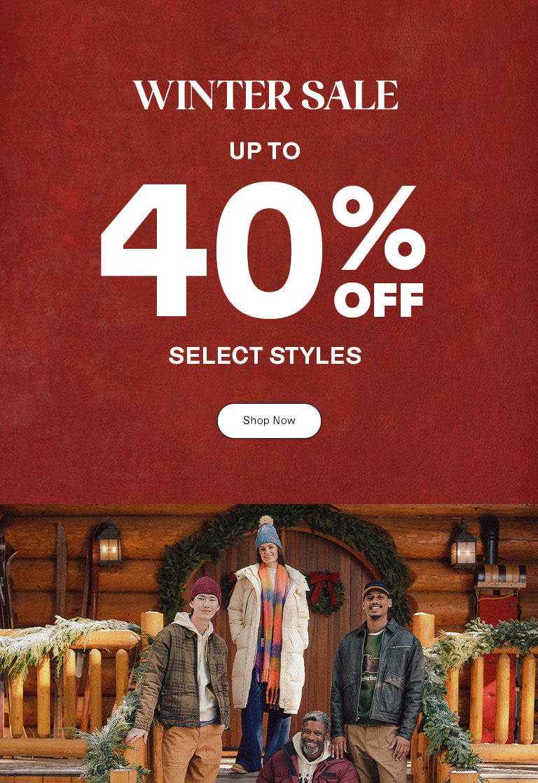 WINTER SALE UP TO 40% OFF SELECT STYLES