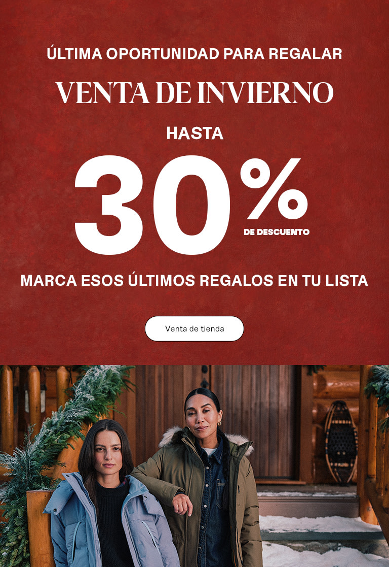 Venta de Invierno Hasta 30% de Descuento