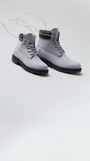 New cold-weather staples: Iconic boots in cool hues.