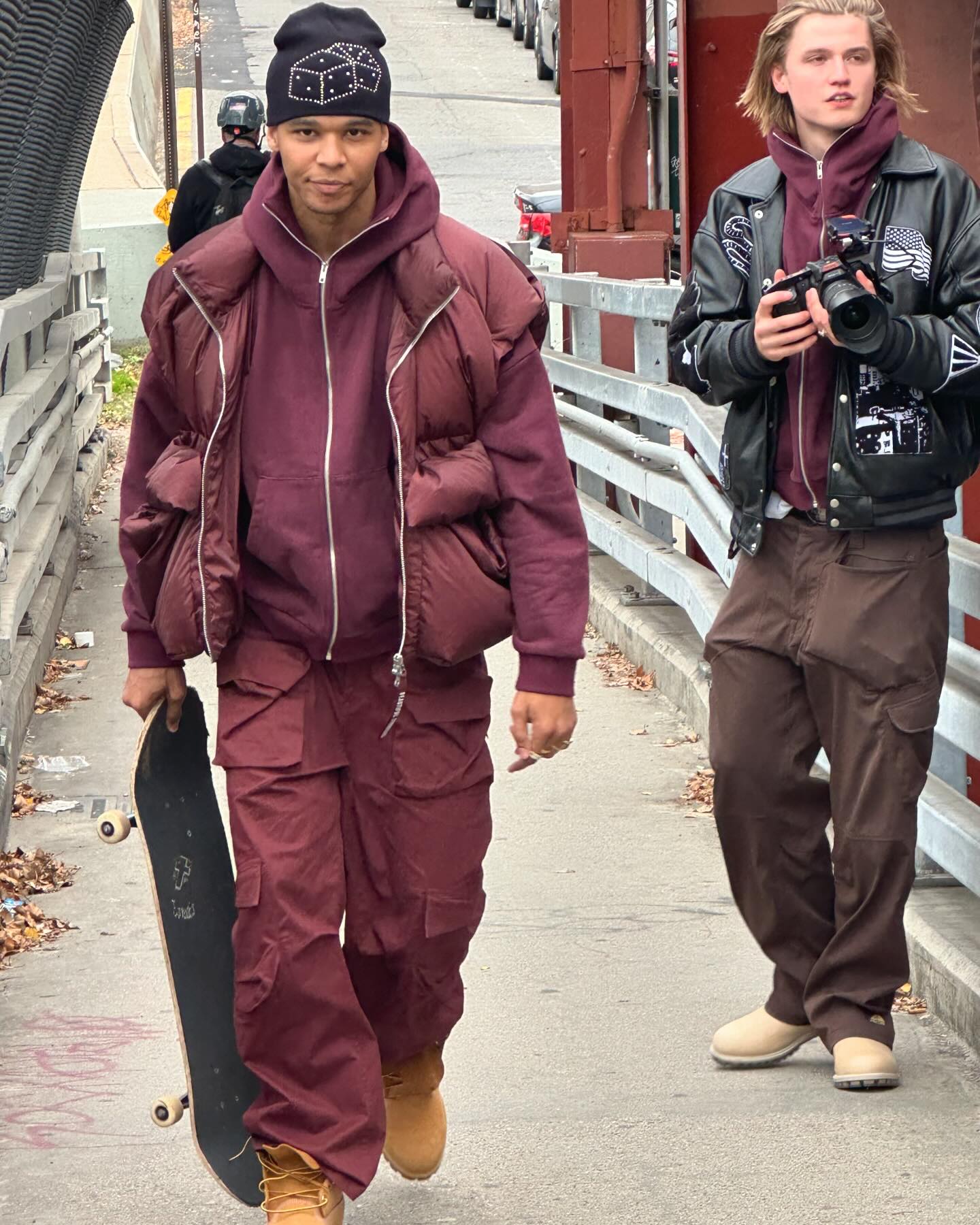 Person wearing Timberland Boots