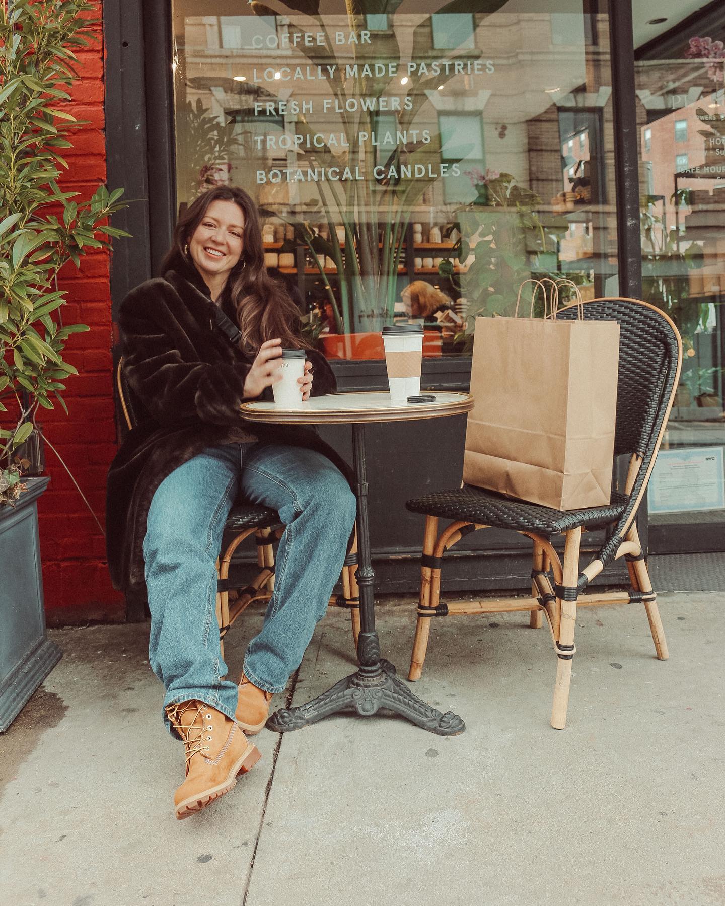 Person wearing Timberland Boots