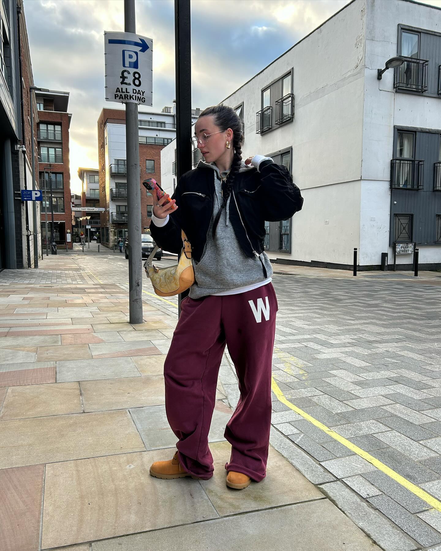 Person wearing Timberland Boots