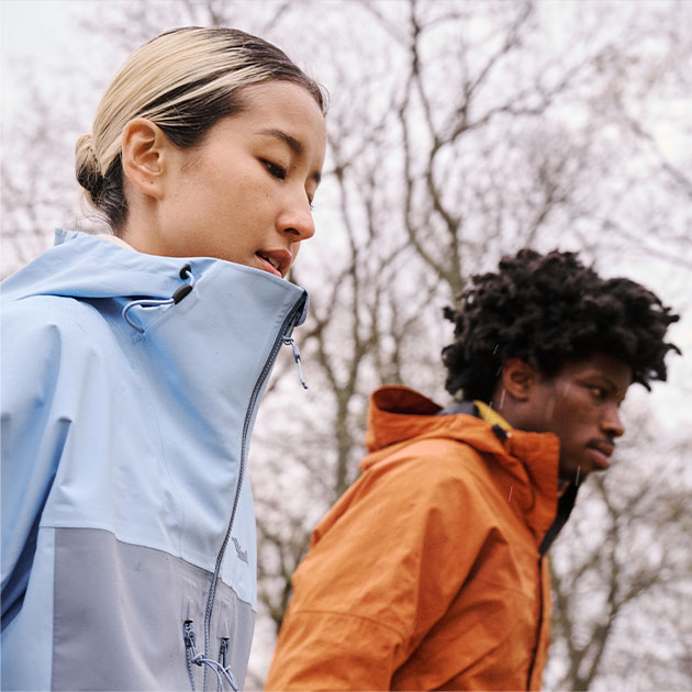 OUTDOOR CLOTHING STAY IN CONSTANT MOTION WITH MOBI FLEX AND DRYVENT™ TECHNOLOGIES.