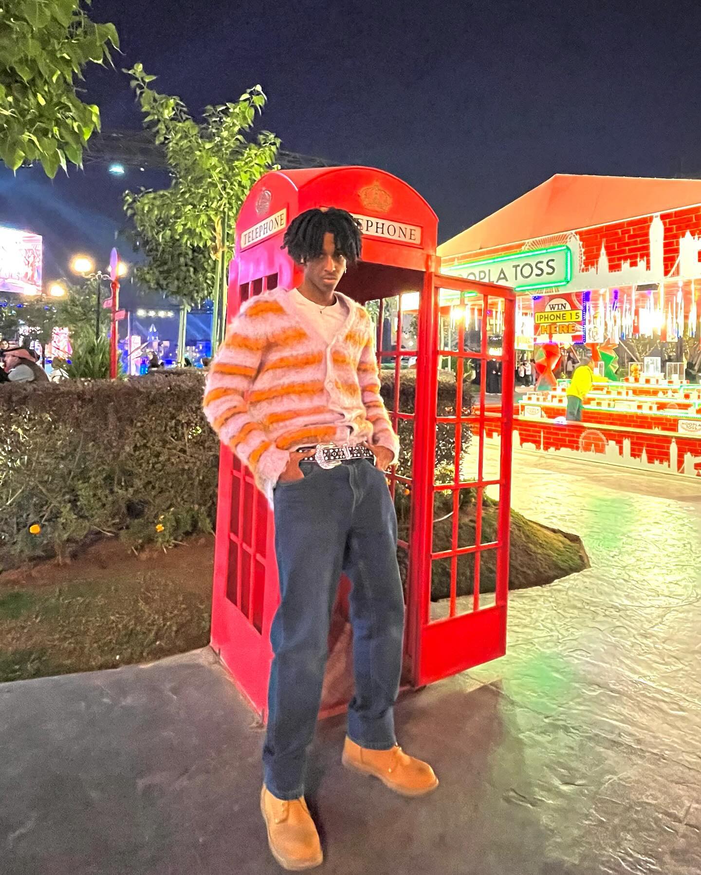 Person wearing Timberland Boots