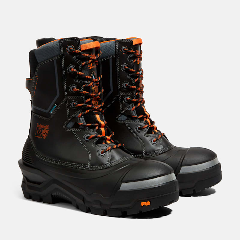 Мужские ботинки Timberland Pac Max 10" Composite Toe Waterproof Winter Work Boot, цвет: Blackorange — фото 4