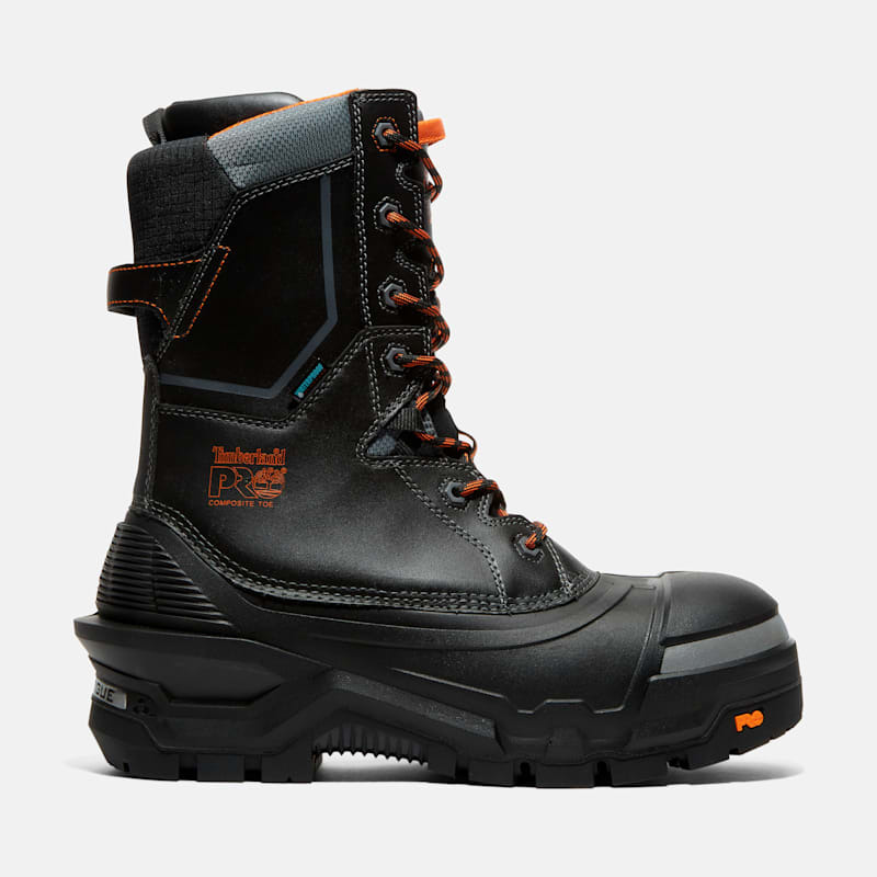 Мужские ботинки Timberland Pac Max 10" Composite Toe Waterproof Winter Work Boot, цвет: Blackorange