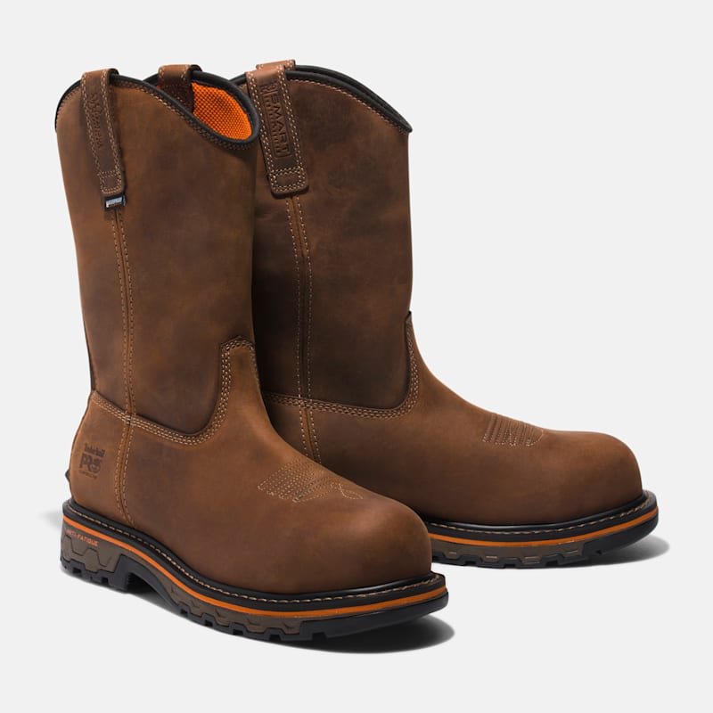 Мужские ботинки Timberland True Grit Pull On Composite Toe Waterproof Work Boot, цвет: Коричневый, вариант 1 — фото 4