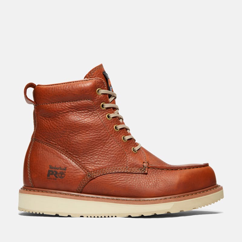 Мужские ботинки Timberland Wedge 6" Work Boot, цвет: Коричневый
