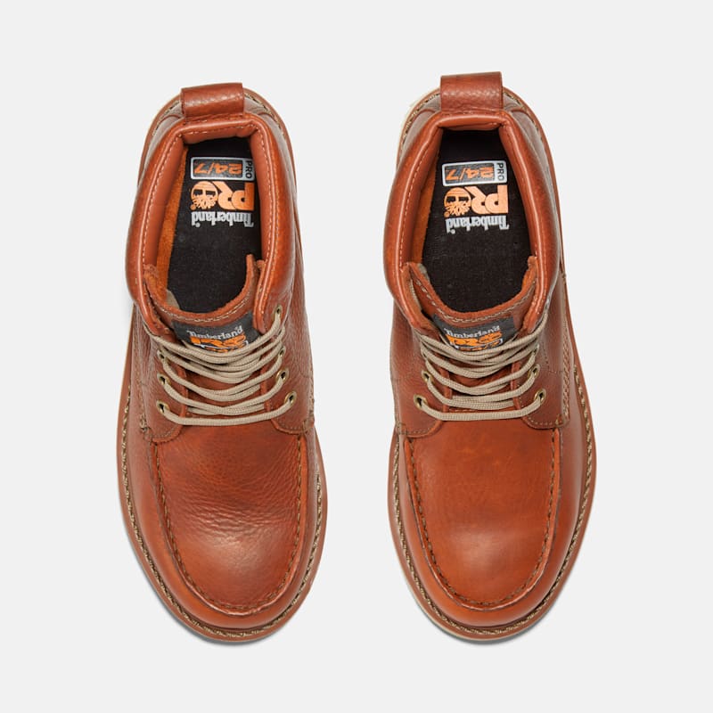 Мужские ботинки Timberland Wedge 6" Work Boot, цвет: Коричневый — фото 2