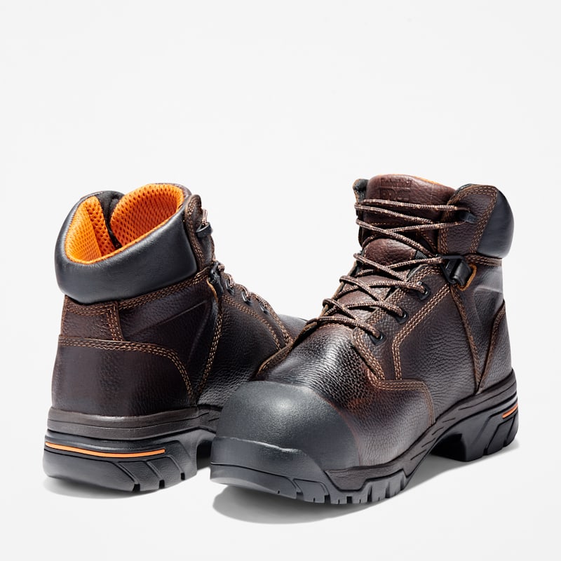 Мужские ботинки Timberland PRO Helix Met Guard Composite Toe Work Boot, цвет: Коричневый — фото 5