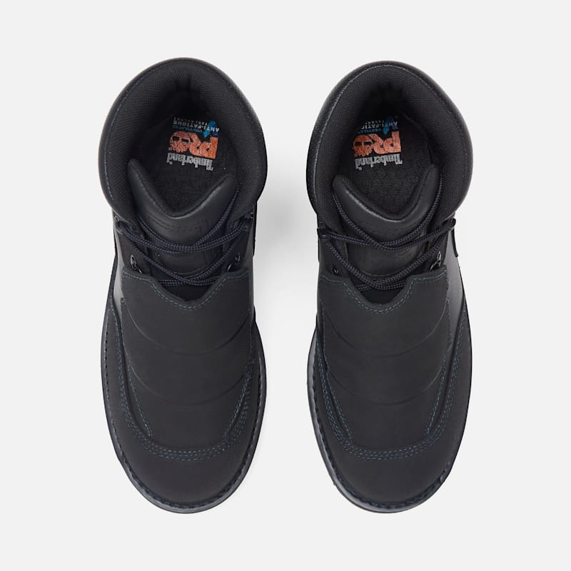 Мужские ботинки Timberland PRO 6" Ambridge Composite Toe Work, цвет: Чёрный кожаный — фото 2