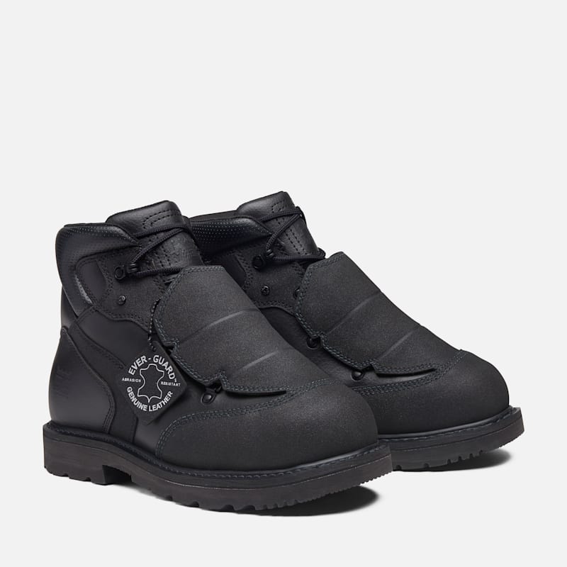 Мужские ботинки Timberland PRO 6" Ambridge Composite Toe Work, цвет: Чёрный кожаный — фото 4