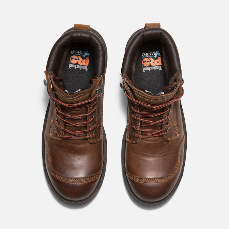 Мужские ботинки Timberland PRO Whitman 6" Composite Toe Work Boot, цвет: Тёмный коричневый — фото 2