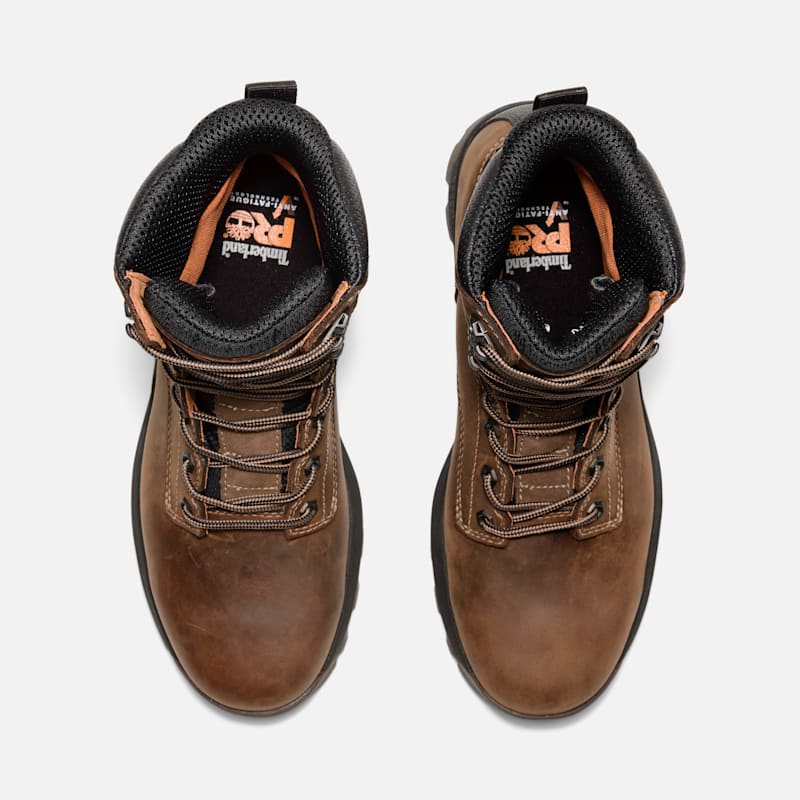 Мужские ботинки Timberland TiTAN EV 8" Soft-Toe Waterproof Work Boot, цвет: Средний коричневый — фото 2