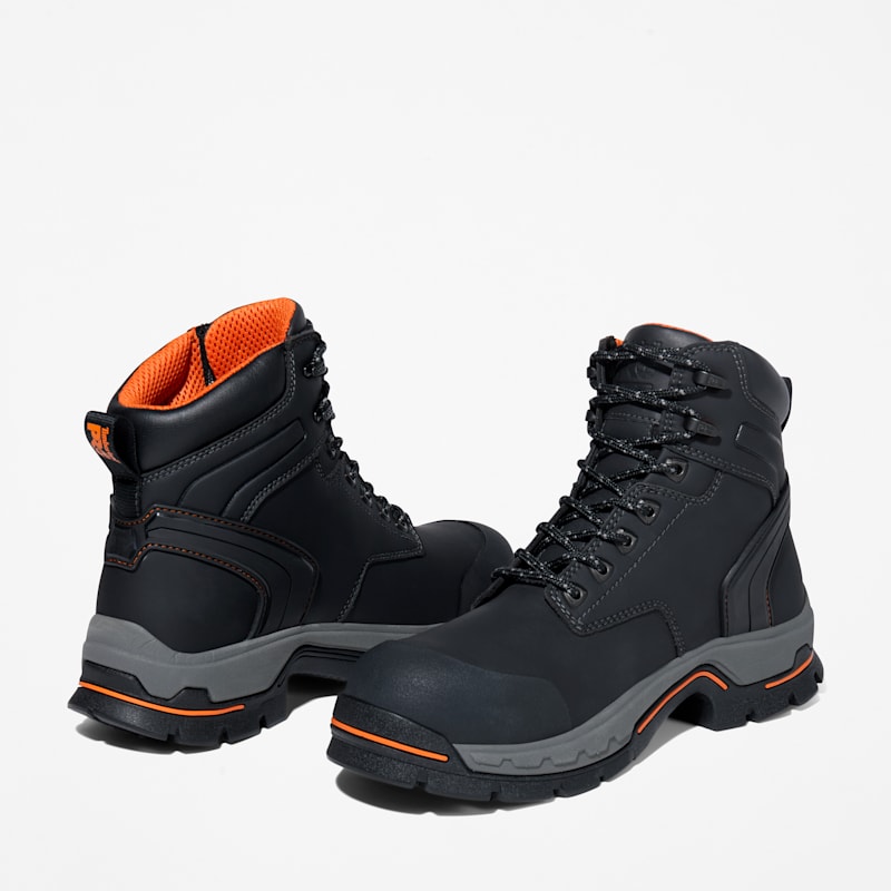 Мужские ботинки Timberland Stockdale 6" Alloy Toe Work Boot, цвет: Чёрный — фото 5