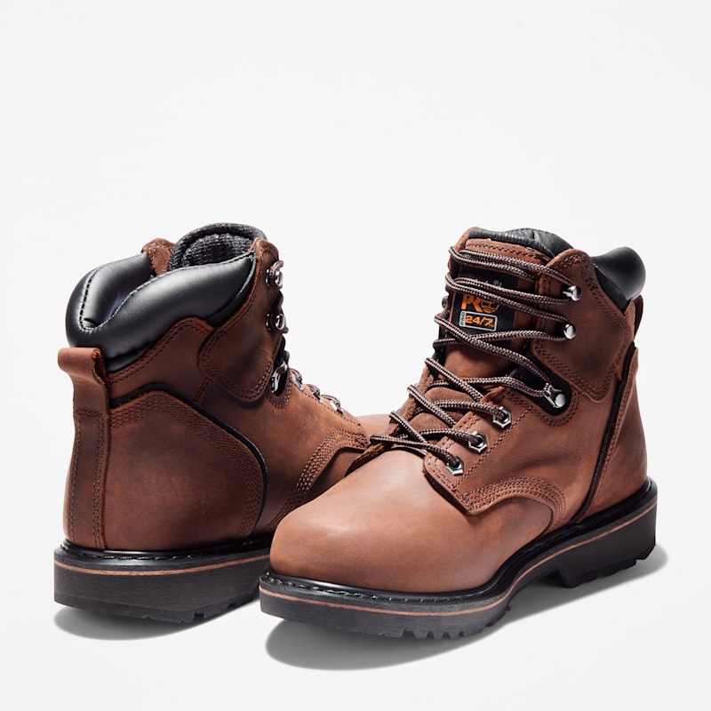 Мужские ботинки Timberland Pit Boss 6" Work Boot, цвет: Коричневый — фото 5