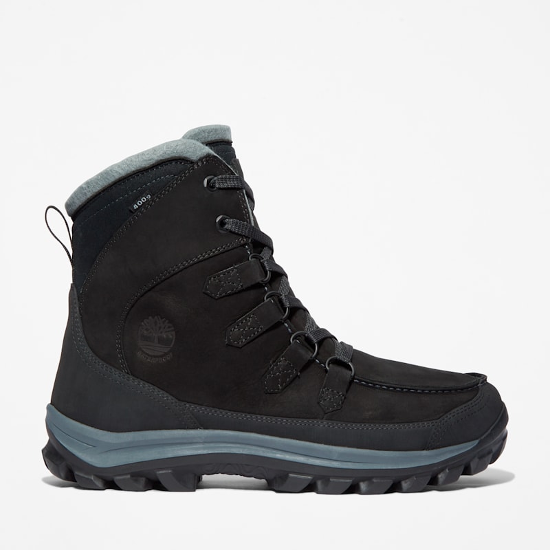 Мужские ботинки Timberland Chillberg Waterproof Winter Boot, цвет: Чёрный нубуковый