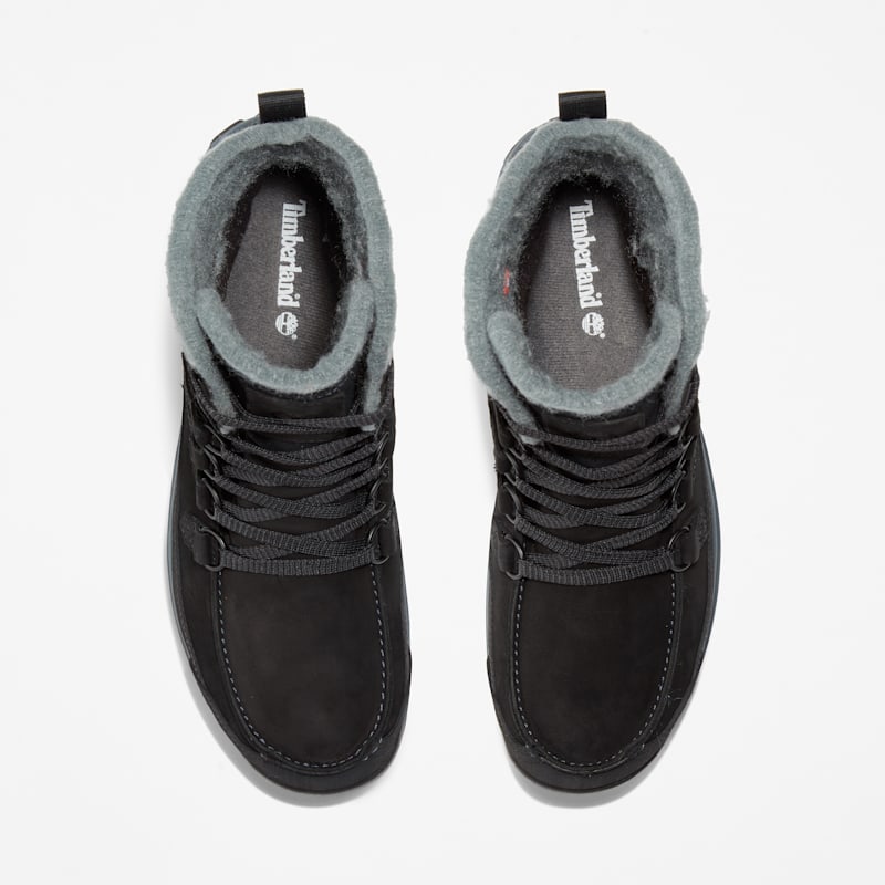 Мужские ботинки Timberland Chillberg Waterproof Winter Boot, цвет: Чёрный нубуковый — фото 2