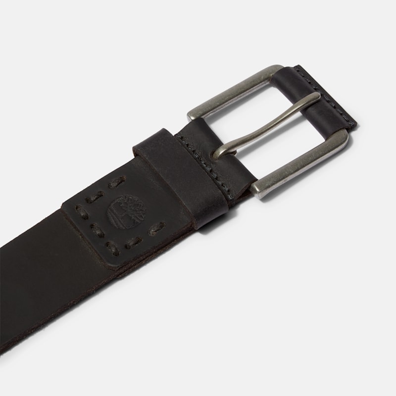 Мужской ремень Timberland 40MM Pull Up Jean Belt, цвет: Чёрный — фото 2