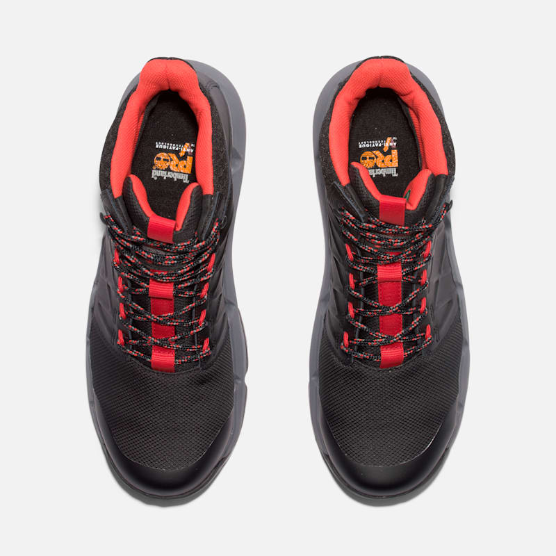 Мужские ботинки Timberland PRO Morphix Outdoor 6" Waterproof Comp-Toe Work, цвет: Blackred — фото 2