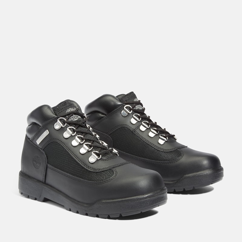 Детские ботинки Timberland Junior Field Boot, цвет: Чёрный — фото 4