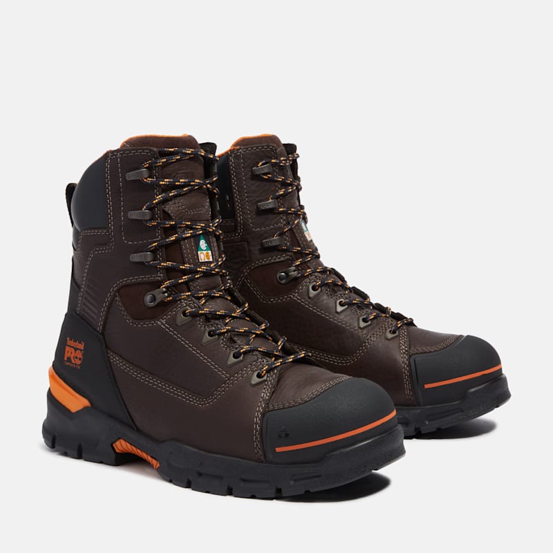 Мужские ботинки Timberland Endurance EV CSA 8" Composite Toe Work, цвет: Тёмный коричневый — фото 4