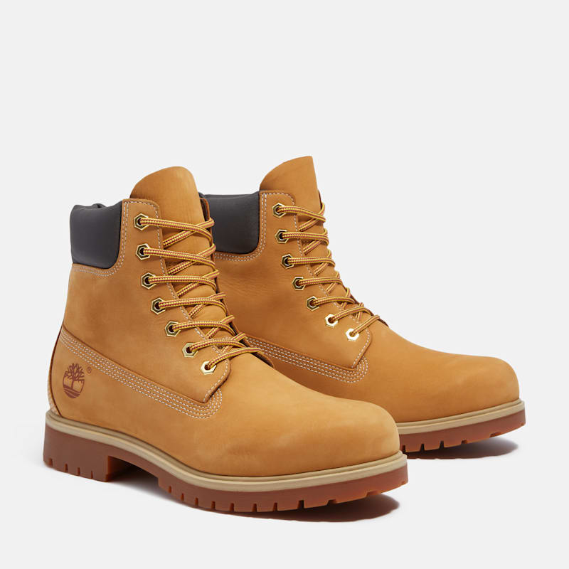 Мужские ботинки Timberland 25 6-Inch Waterproof, цвет: Пшеничный нубуковый — фото 4