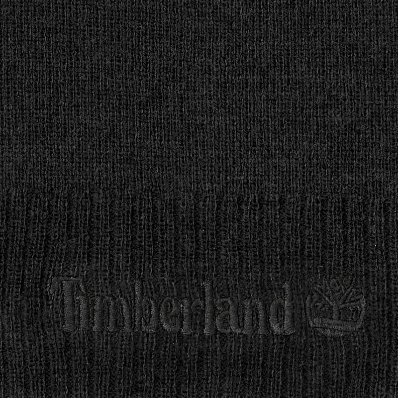 Шапка Timberland Knit Logo Beanie, цвет: Чёрный — фото 3