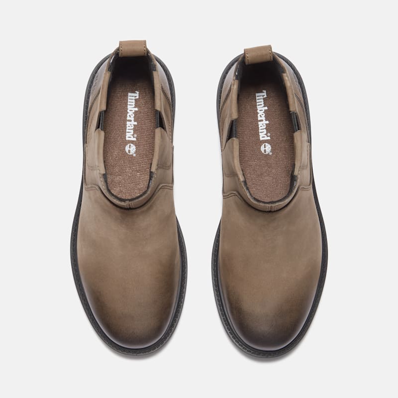 Женские ботинки Timberland Premium Chelsea, цвет: Коричневый нубуковый — фото 2