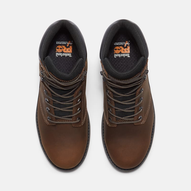 Мужские ботинки Timberland TiTAN Tasker 6" Alloy-Toe Waterproof Work Boot, цвет: Коричневый — фото 2