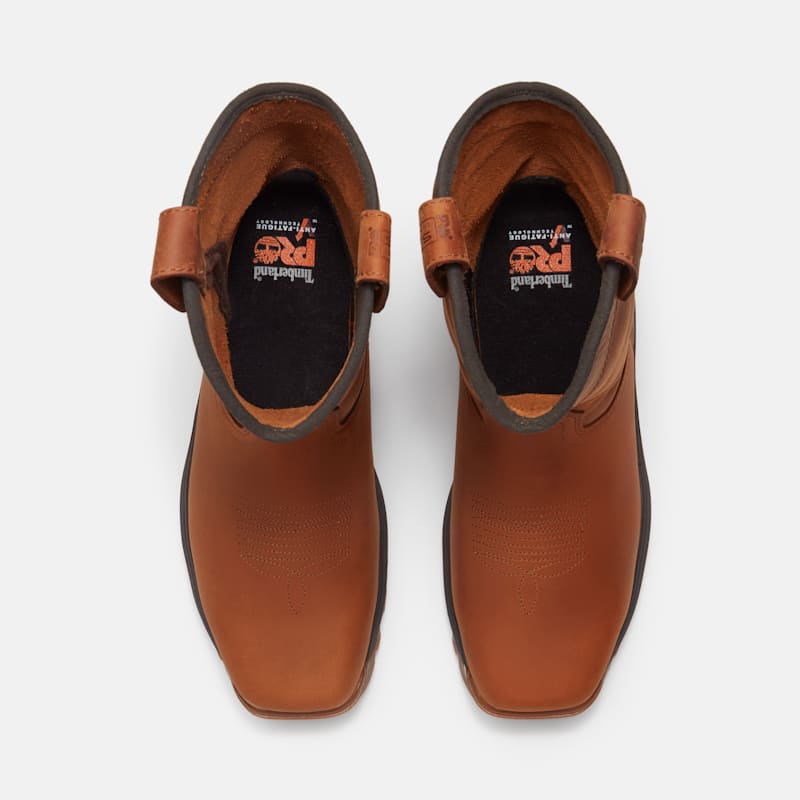 Мужские ботинки Timberland PRO TiTAN EV Pull-On Composite Toe Work Boot, цвет: Коричневый — фото 2