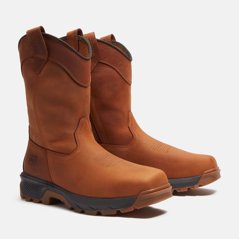 Мужские ботинки Timberland PRO TiTAN EV Pull-On Composite Toe Work Boot, цвет: Коричневый — фото 4