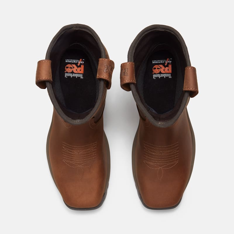 Мужские ботинки Timberland PRO TiTAN EV Pull-On Composite Toe Waterproof Work, цвет: Коричневый — фото 2