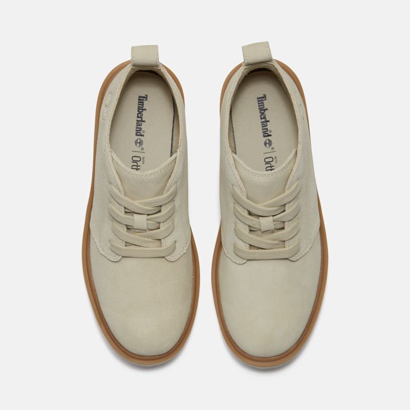 Женские ботинки Timberland Rowan Way Mid Chukka, цвет: Светлый бежевый замшевый — фото 2