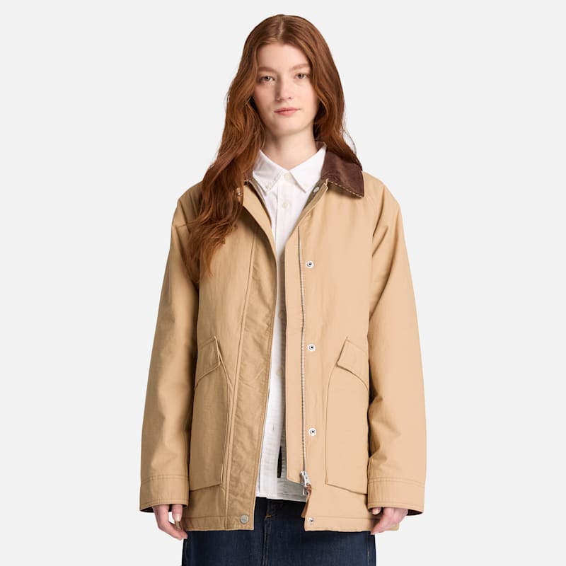 Женское пальто Timberland Wenham Water-Repellent Insulated Barn, цвет: Земляной коричневый — фото 2