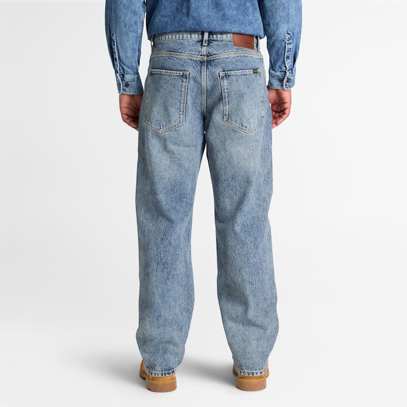 Мужские брюки Timberland Relaxed Denim Pant, цвет: Варёный — фото 5