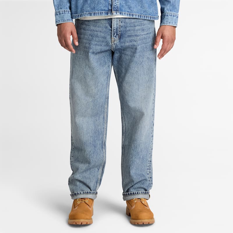 Мужские брюки Timberland Relaxed Denim Pant, цвет: Варёный — фото 2