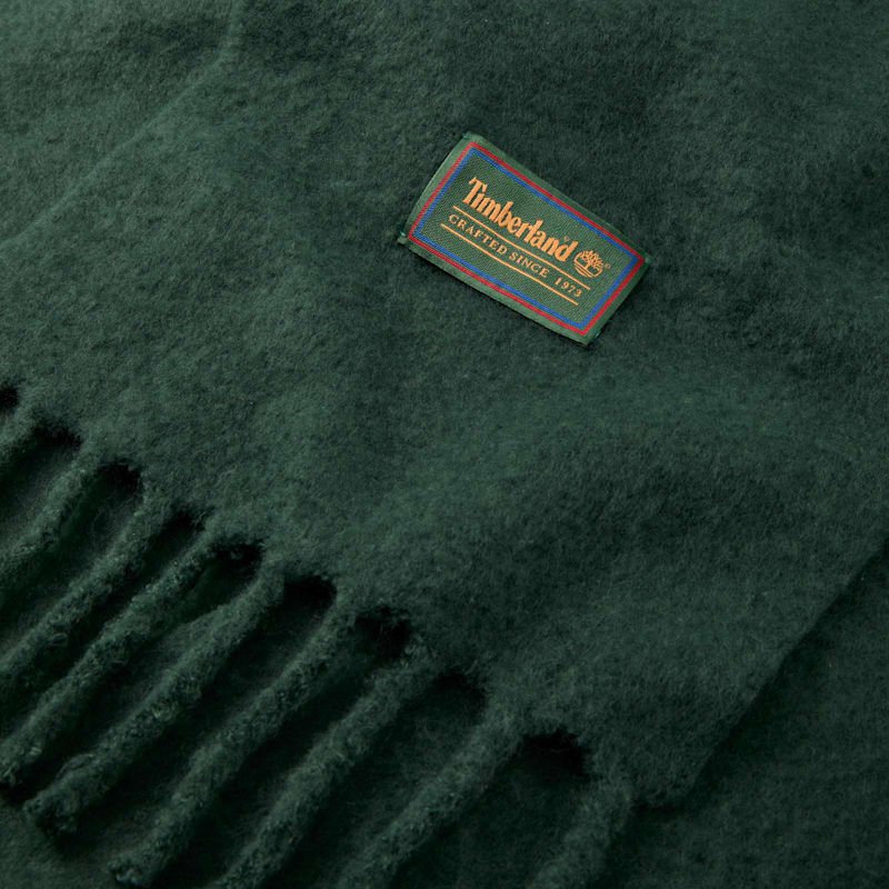 Женский шарф Timberland Woven Tassel, цвет: Зелёный — фото 2