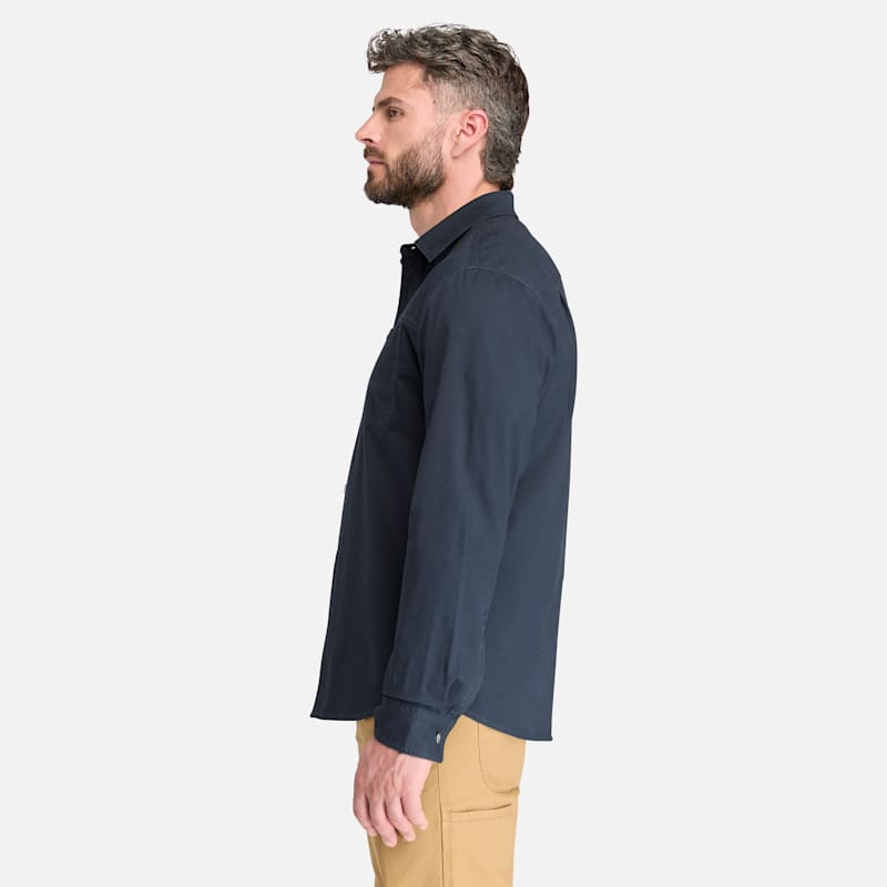 Мужская рубашка Timberland PRO Stretch Twill Work Shirt, цвет: Карбоновый — фото 5