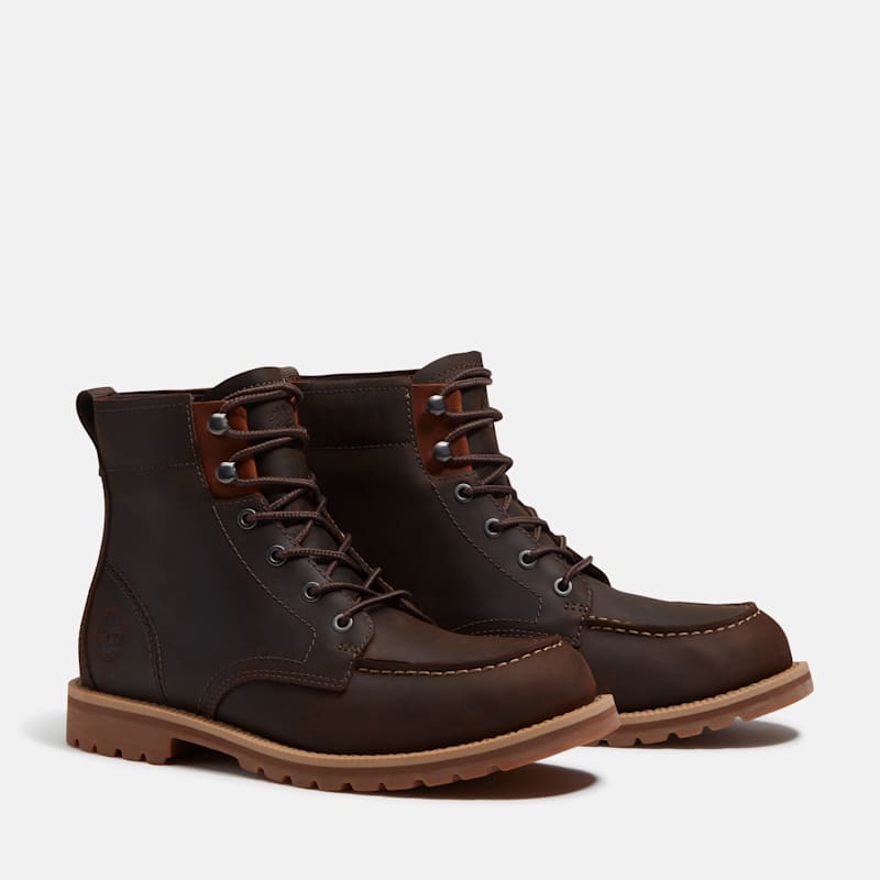 Мужские ботинки Timberland Britton Falls Mid Waterproof Boot, цвет: Тёмный коричневый — фото 4
