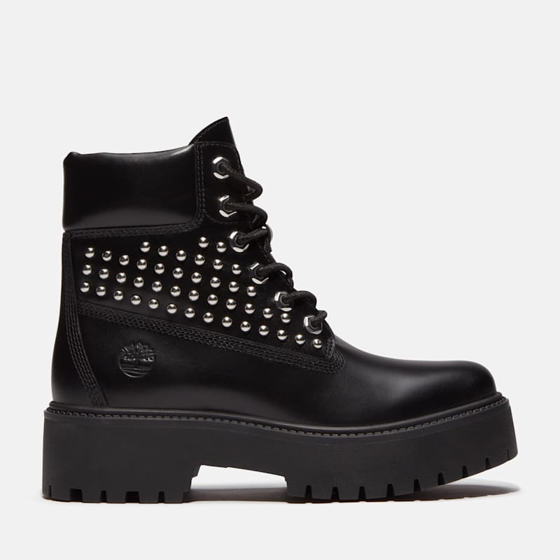 Женские ботинки Timberland Stone Street Platform 6-Inch, цвет: Чёрный