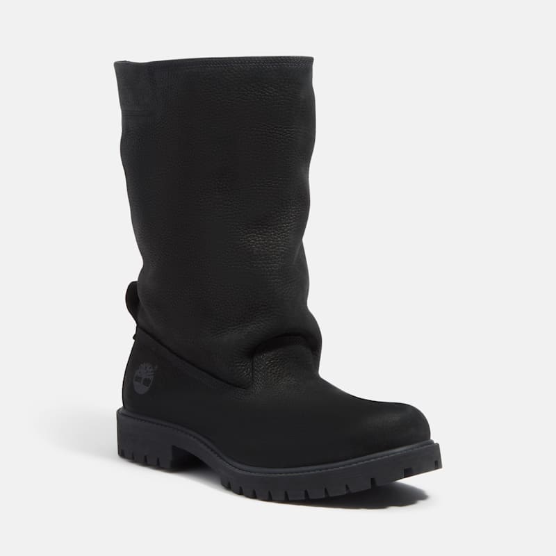 Женские ботинки Timberland x Telfar Premium Pull-On Boot, цвет: Чёрный нубуковый — фото 4