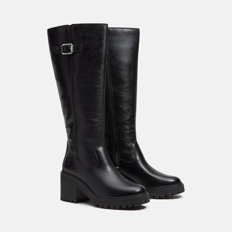 Женские ботинки Timberland Stone Heights Tall Side-Zip Boot, цвет: Чёрный — фото 4