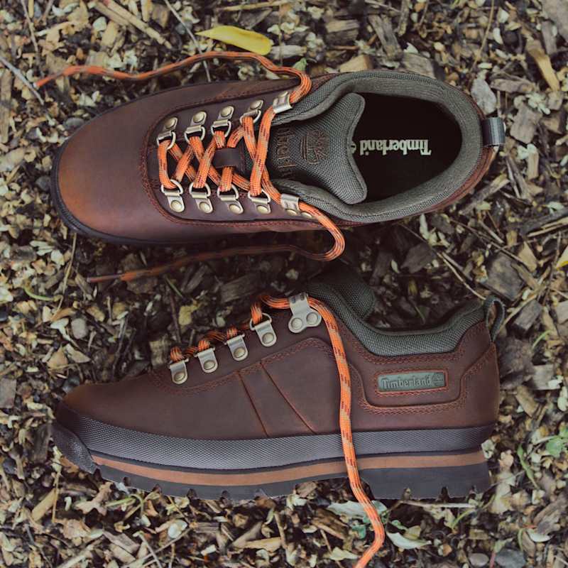Женские кроссовки Timberland Euro Hiker Low, цвет: Тёмный коричневый — фото 2