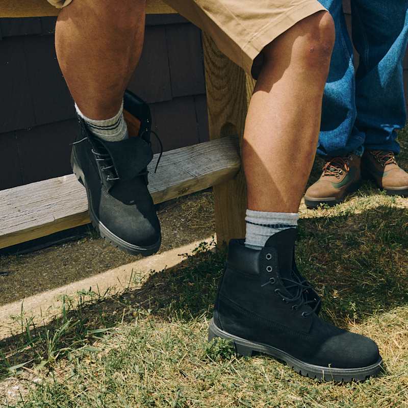 Мужские ботинки Timberland Premium 6-Inch Waterproof Boot, цвет: Чёрный — фото 2